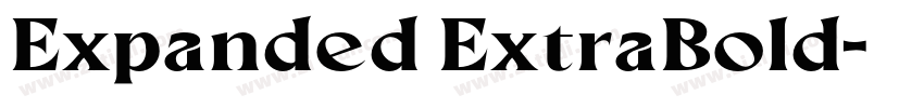 Expanded ExtraBold字体转换 Expanded ExtraBold字体转换